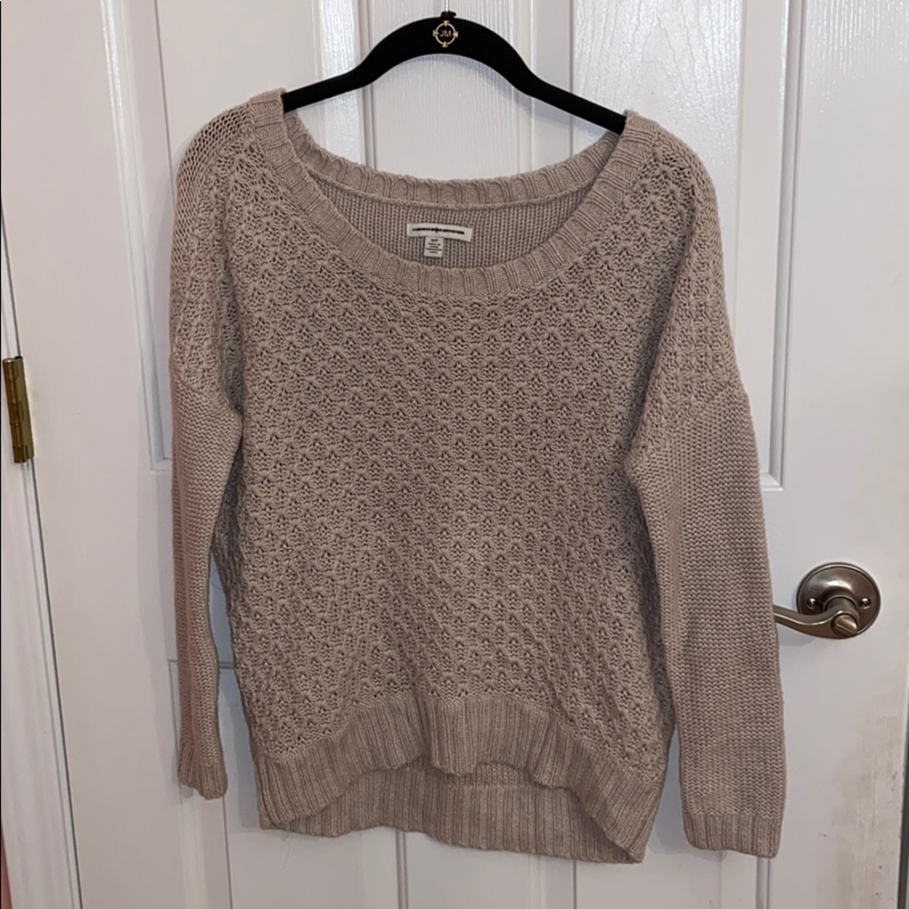 Cream American Eagle Sweater